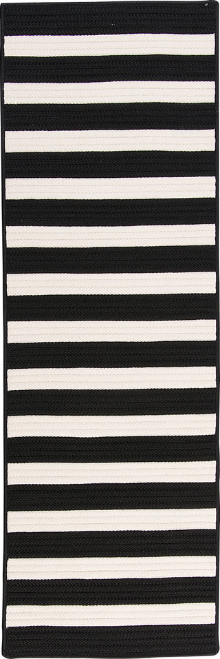 Colonial Mills Stripe It TR89 Black White Area Rug Runner Main Image