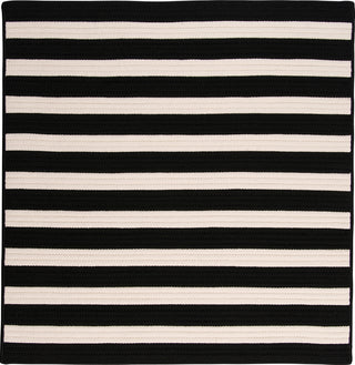 Colonial Mills Stripe It TR89 Black White Area Rug Square MAin Image