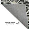 Dalyn The Reserve TR9 Black Machine Washable Area Rug Backing Image