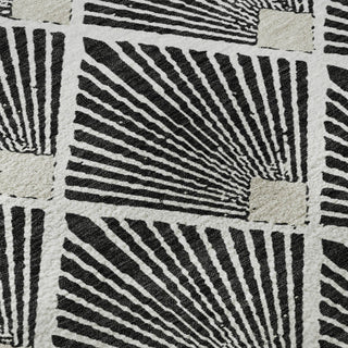 Dalyn The Reserve TR9 Black Machine Washable Area Rug Swatch Image