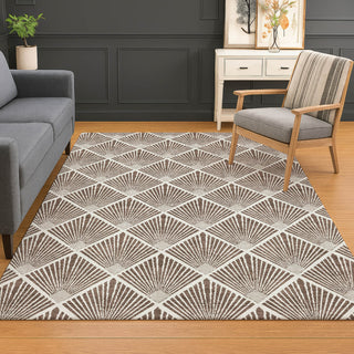 Dalyn The Reserve TR9 Brown Machine Washable Area Rug Lifestyle Image Feature