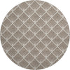 Dalyn The Reserve TR9 Brown Machine Washable Area Rug Round Main Image