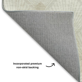 Dalyn The Reserve TR9 Ivory Machine Washable Area Rug Backing Image
