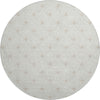 Dalyn The Reserve TR9 Ivory Machine Washable Area Rug Round Main Image