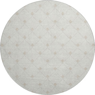 Dalyn The Reserve TR9 Ivory Machine Washable Area Rug Round Main Image