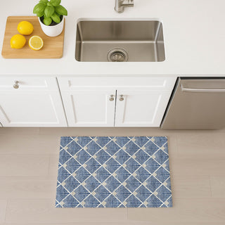 Dalyn The Reserve TR9 Navy Machine Washable Area Rug Scatter Lifestyle Image Feature