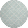 Dalyn The Reserve TR9 Seafoam Machine Washable Area Rug Round Main Image