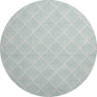 Dalyn The Reserve TR9 Seafoam Machine Washable Area Rug Round Main Image