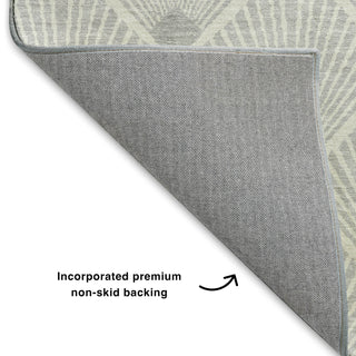 Dalyn The Reserve TR9 Silver Machine Washable Area Rug Backing Image