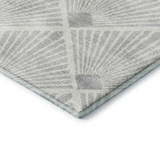 Dalyn The Reserve TR9 Silver Machine Washable Area Rug Corner Image