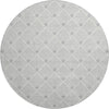 Dalyn The Reserve TR9 Silver Machine Washable Area Rug Round Main Image