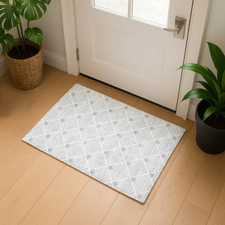 Dalyn The Reserve TR9 Silver Machine Washable Area Rug Scatter Lifestyle Image Feature