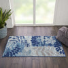 Tranquil TRA01 Navy/Light Blue Area Rug by Nourison Corner Image