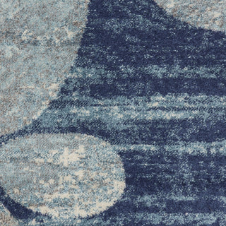 Tranquil TRA01 Navy/Light Blue Area Rug by Nourison Swatch Image