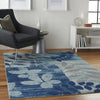 Tranquil TRA01 Navy/Light Blue Area Rug by Nourison Room Image Feature