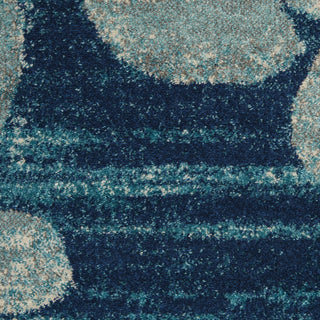Tranquil TRA01 Navy/Light Blue Area Rug by Nourison Swatch Image