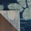 Tranquil TRA01 Navy/Light Blue Area Rug by Nourison Corner Image