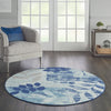 Tranquil TRA01 Navy/Light Blue Area Rug by Nourison Corner Image