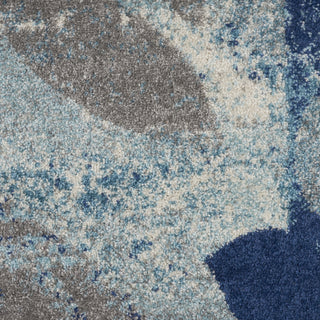 Tranquil TRA01 Navy/Light Blue Area Rug by Nourison Swatch Image