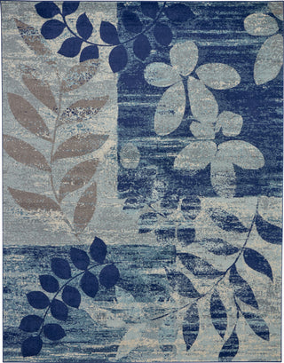 Tranquil TRA01 Navy/Light Blue Area Rug by Nourison Main Image