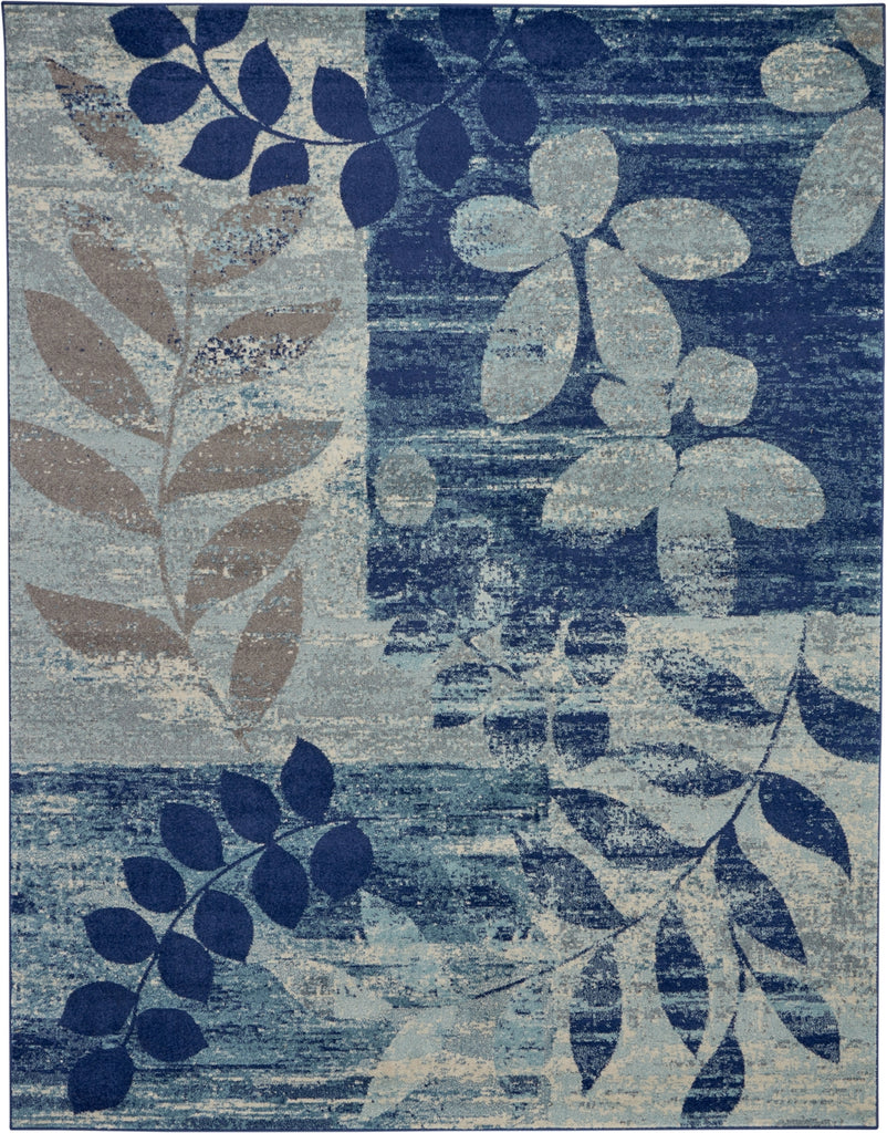 Tranquil TRA01 Navy/Light Blue Area Rug by Nourison main image