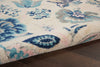 Tranquil TRA02 Ivory/Light Blue Area Rug by Nourison Corner Image