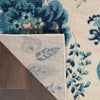 Tranquil TRA02 Ivory/Light Blue Area Rug by Nourison Corner Image