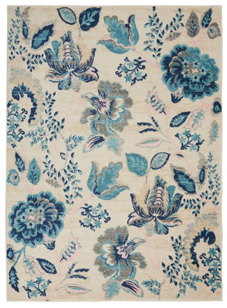 Tranquil TRA02 Ivory/Light Blue Area Rug by Nourison Main Image