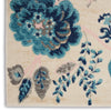 Tranquil TRA02 Ivory/Light Blue Area Rug by Nourison Texture Image
