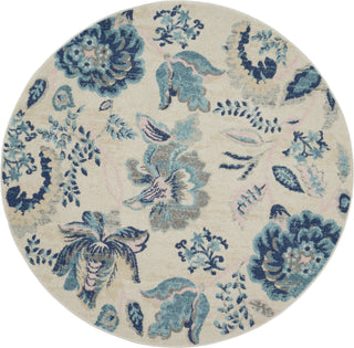 Tranquil TRA02 Ivory/Light Blue Area Rug by Nourison Main Image