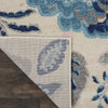 Tranquil TRA02 Ivory/Light Blue Area Rug by Nourison Corner Image