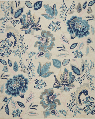 Tranquil TRA02 Ivory/Light Blue Area Rug by Nourison Main Image