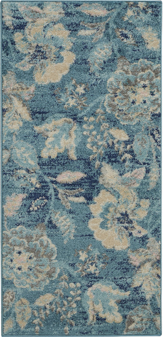 Tranquil TRA02 Turquoise Area Rug by Nourison Main Image
