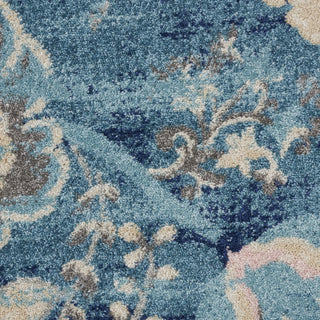 Tranquil TRA02 Turquoise Area Rug by Nourison Swatch Image