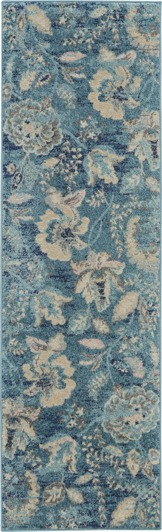 Tranquil TRA02 Turquoise Area Rug by Nourison Main Image