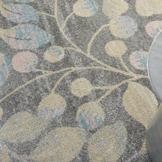 Tranquil TRA03 Grey/Beige Area Rug by Nourison Corner Image