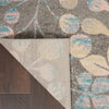 Tranquil TRA03 Grey/Beige Area Rug by Nourison Corner Image