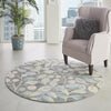 Tranquil TRA03 Grey/Beige Area Rug by Nourison Corner Image