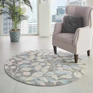 Tranquil TRA03 Grey/Beige Area Rug by Nourison Corner Image