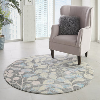 Tranquil TRA03 Grey/Beige Area Rug by Nourison Room Image Feature