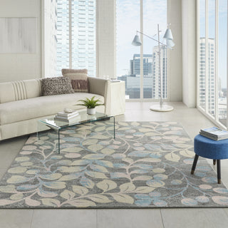 Tranquil TRA03 Grey/Beige Area Rug by Nourison Corner Image