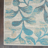 Tranquil TRA03 Ivory/Turquoise Area Rug by Nourison Detail Image