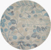 Tranquil TRA03 Ivory/Turquoise Area Rug by Nourison Main Image