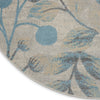 Tranquil TRA03 Ivory/Turquoise Area Rug by Nourison Texture Image
