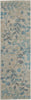 Tranquil TRA03 Ivory/Turquoise Area Rug by Nourison Main Image