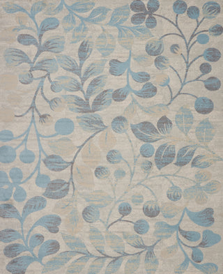 Tranquil TRA03 Ivory/Turquoise Area Rug by Nourison Main Image