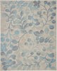 Tranquil TRA03 Ivory/Turquoise Area Rug by Nourison main image