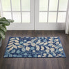 Tranquil TRA03 Navy Area Rug by Nourison Corner Image