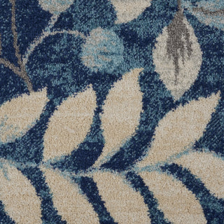 Tranquil TRA03 Navy Area Rug by Nourison Swatch Image