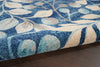 Tranquil TRA03 Navy Area Rug by Nourison Corner Image
